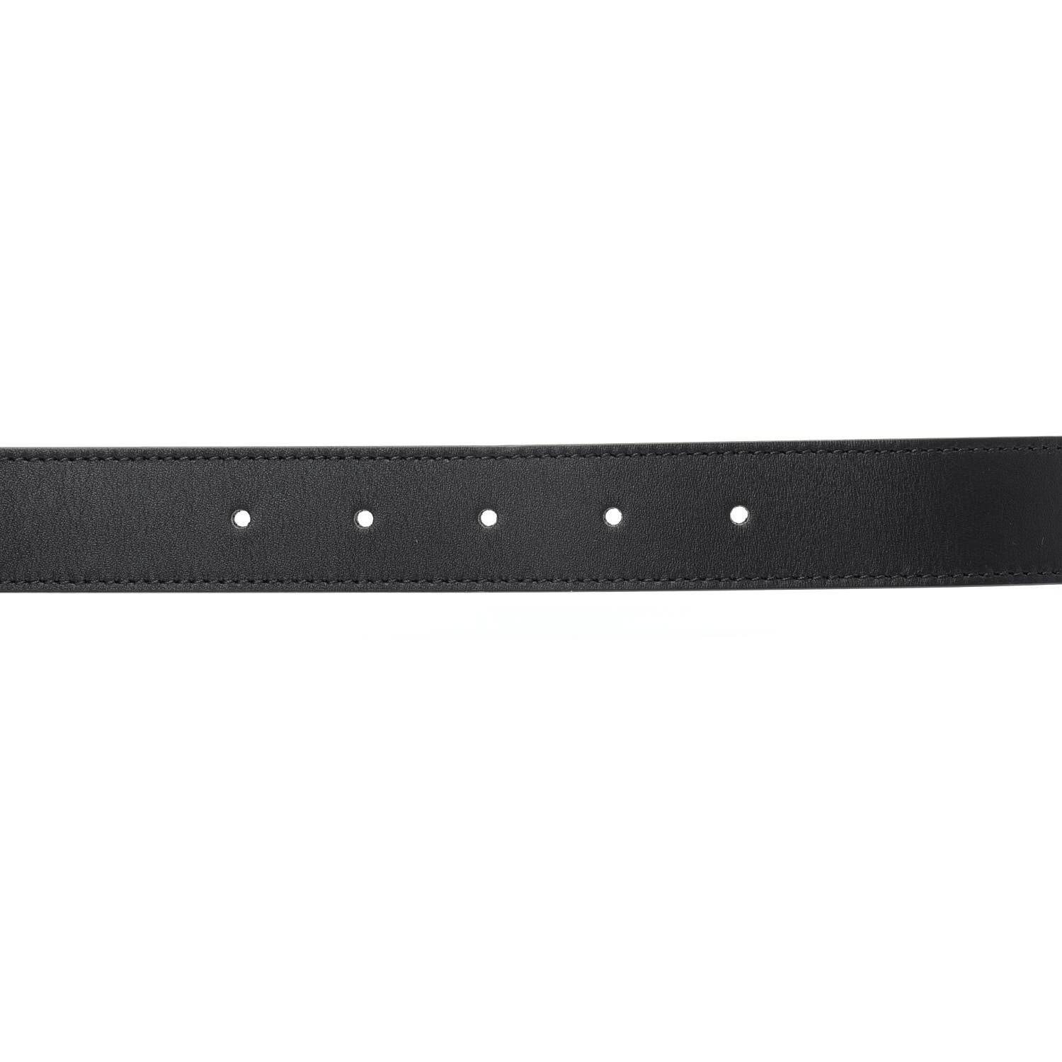 Gucci Calfskin Double G 30mm Belt 75 30 Black 3 of 5