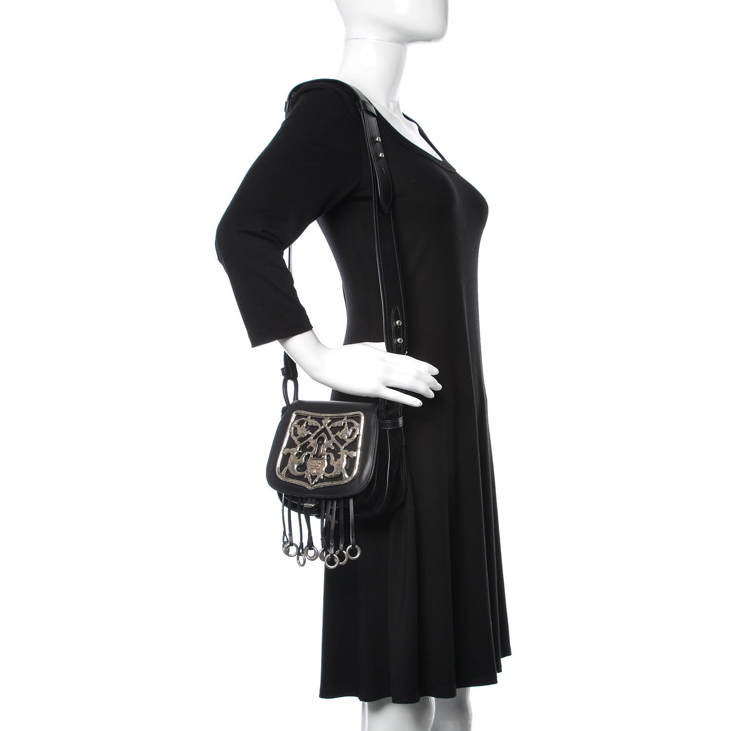 Velluto Corsaire Antic Crossbody Bag Black
