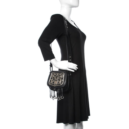 Prada Velluto Corsaire Antic Crossbody Bag Black 2 of 8