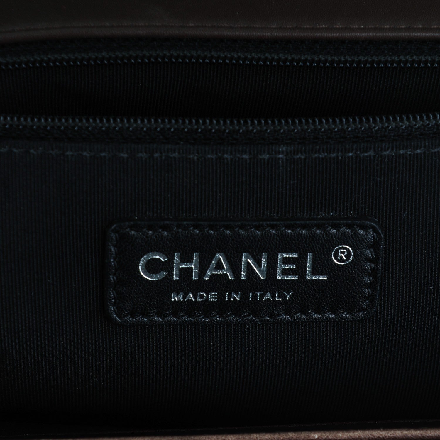 Chanel Faded Calfskin Studded Large Boy Flap Brown Beige 9 of 10