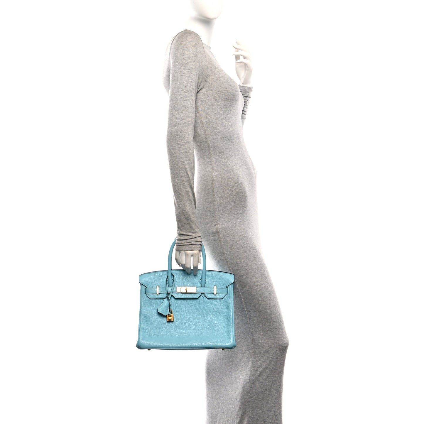 Togo Birkin 30 Bleu Saint Cyr