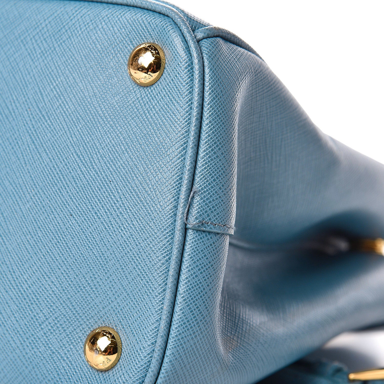 Prada Saffiano Galleria Small Double Zip Tote Turchese 14 of 17