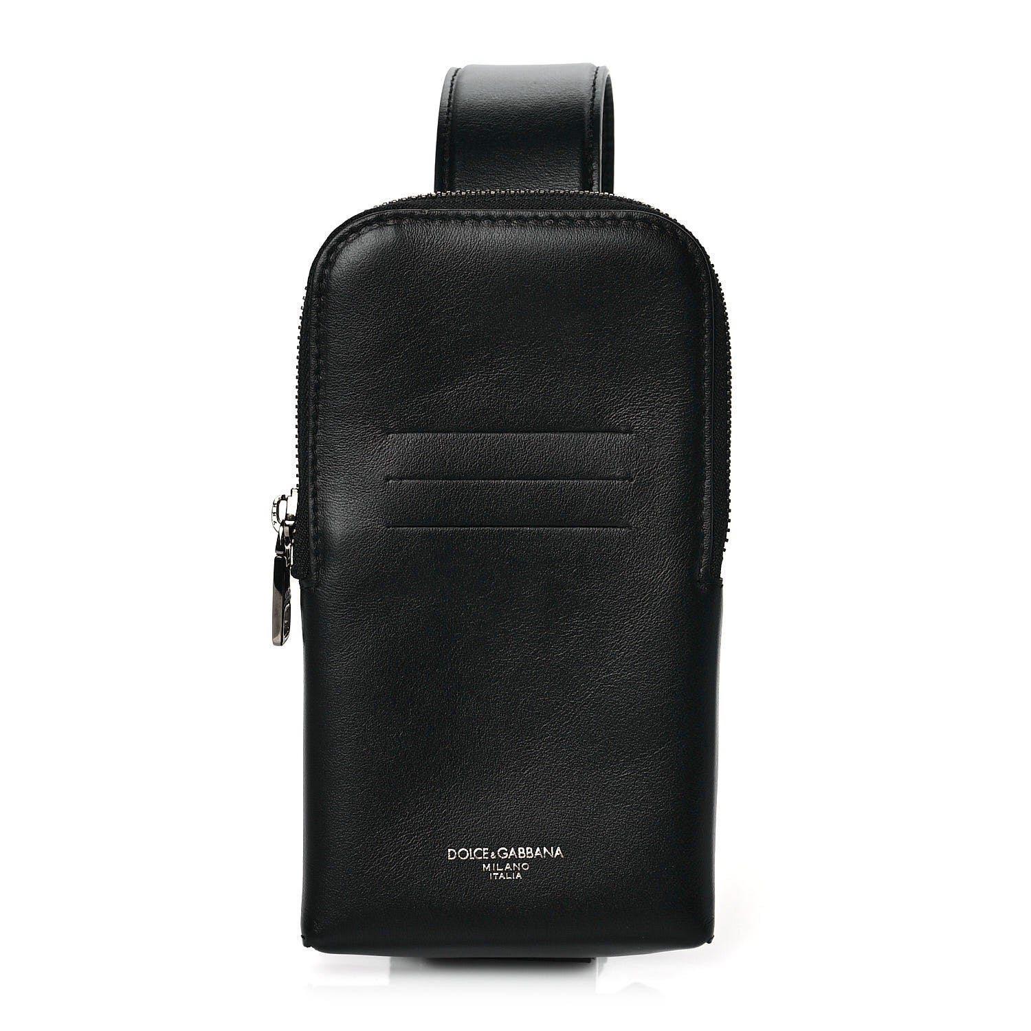 Dolce & Gabbana Calfskin Phone Crossbody Pouch Black 1 of 9