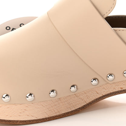 Hermes Calfskin Calya Mules 36 Hetre 14 of 14