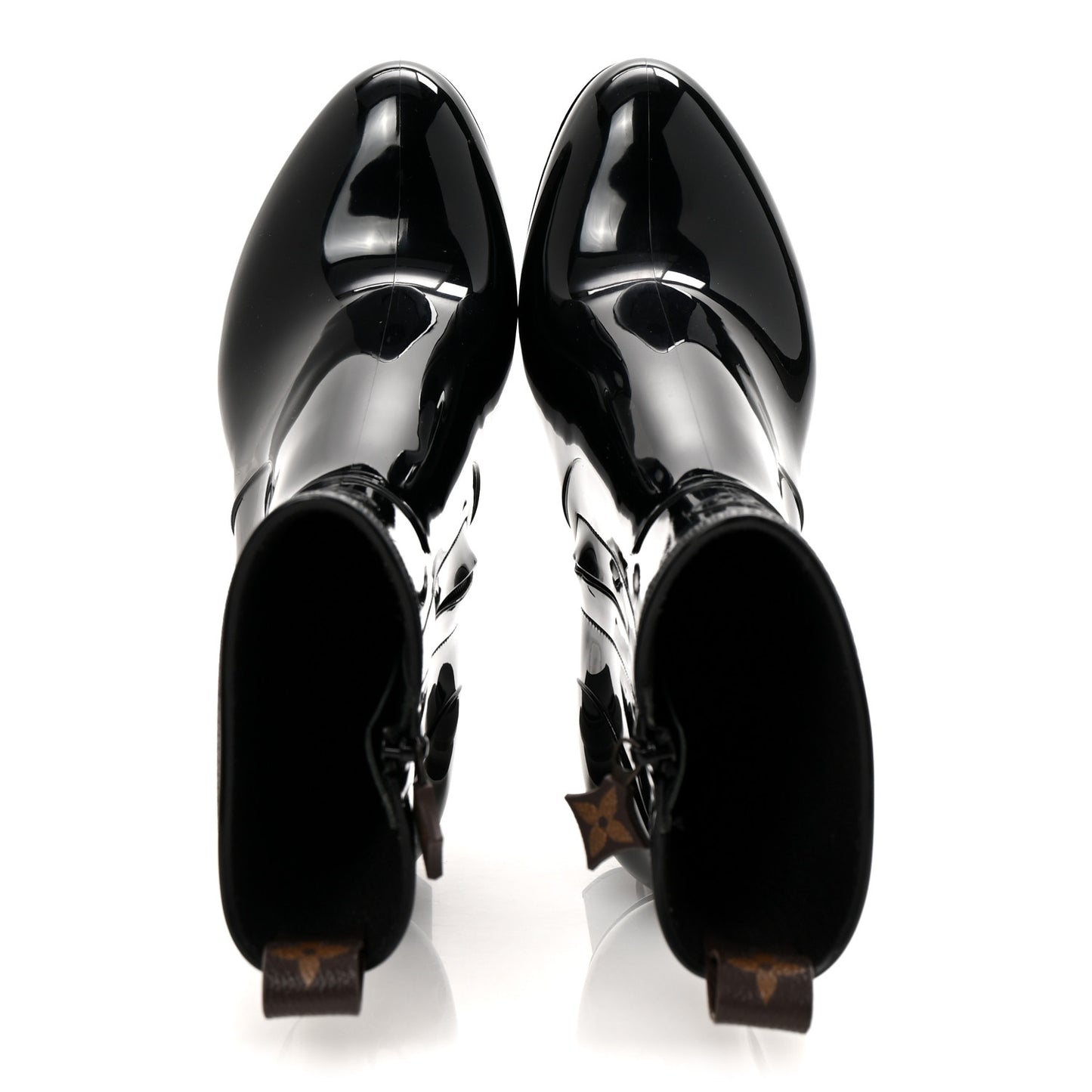 Rubber Silhouette Ankle Boots 38 Black
