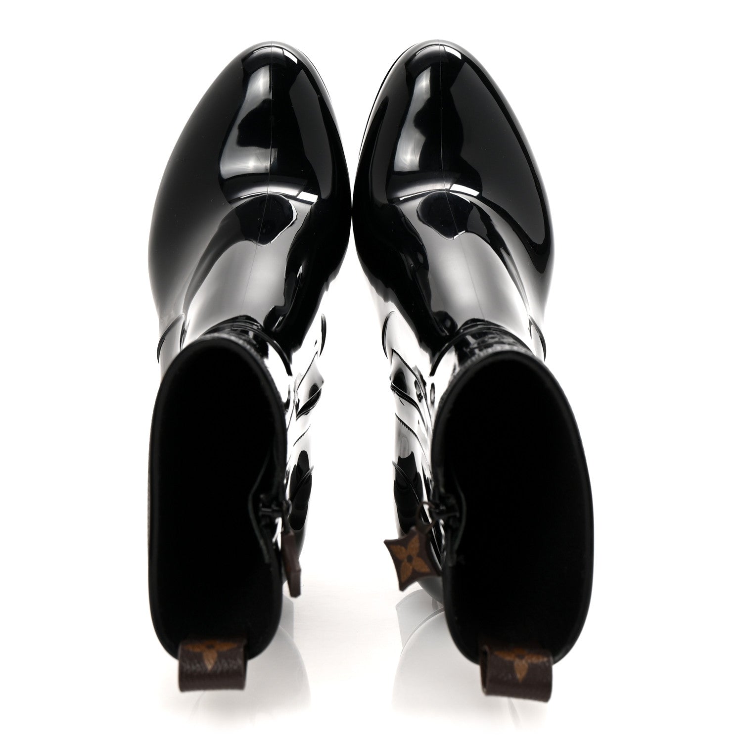 Louis Vuitton Rubber Silhouette Ankle Boots 38 Black 2 of 11