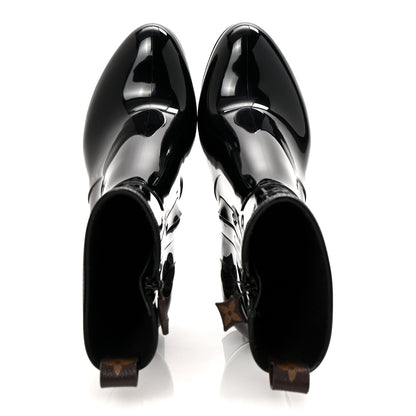 Louis Vuitton Rubber Silhouette Ankle Boots 38 Black 2 of 11