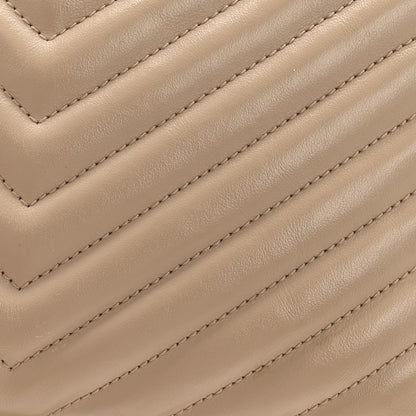 Saint Laurent Calfskin Matelasse Monogram Lou Camera Bag Dark Beige 12 of 13