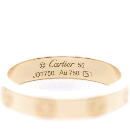 Cartier 18K Yellow Gold 3.5mm LOVE Wedding Band Ring 55 7.25 3 of 5