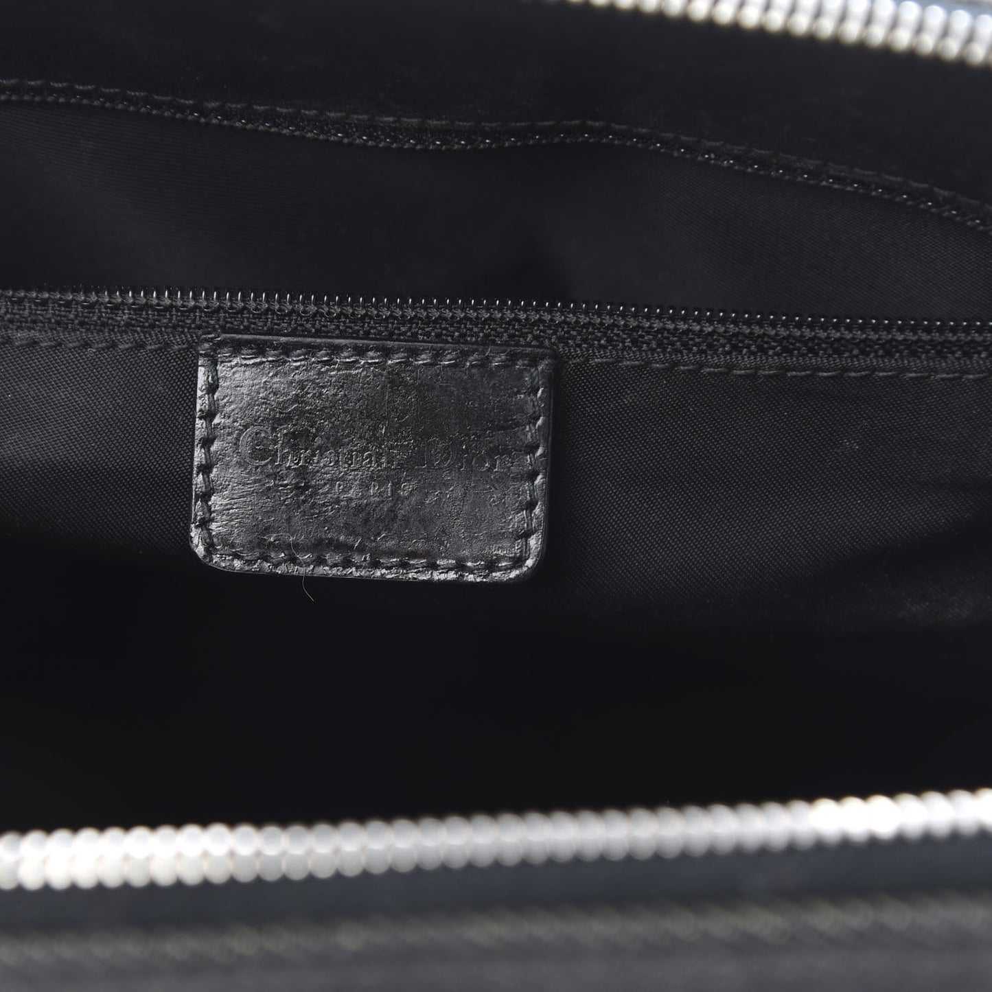 Denim Perforated Trailer Trash Tote Black