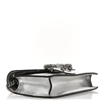 Gucci Metallic Calfskin Super Mini Dionysus Shoulder Bag Silver 4 of 11