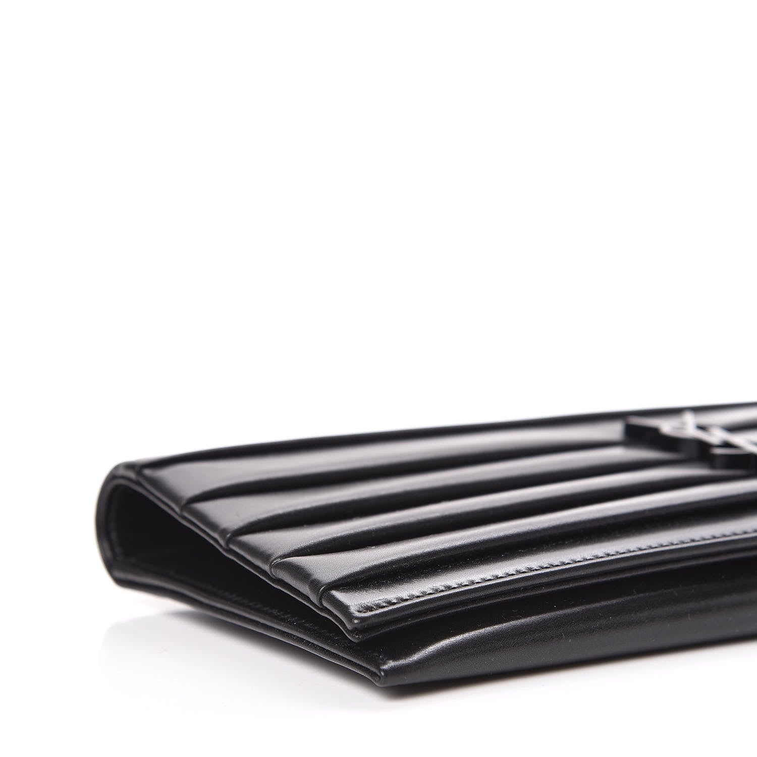 Saint Laurent Calfskin Monogram Smoking Clutch Black 7 of 10