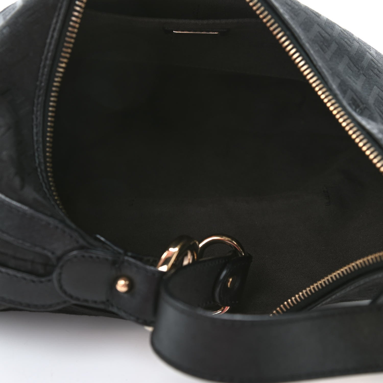 Fendi Zucchino Cuoio Chef Hobo Black 5 of 8
