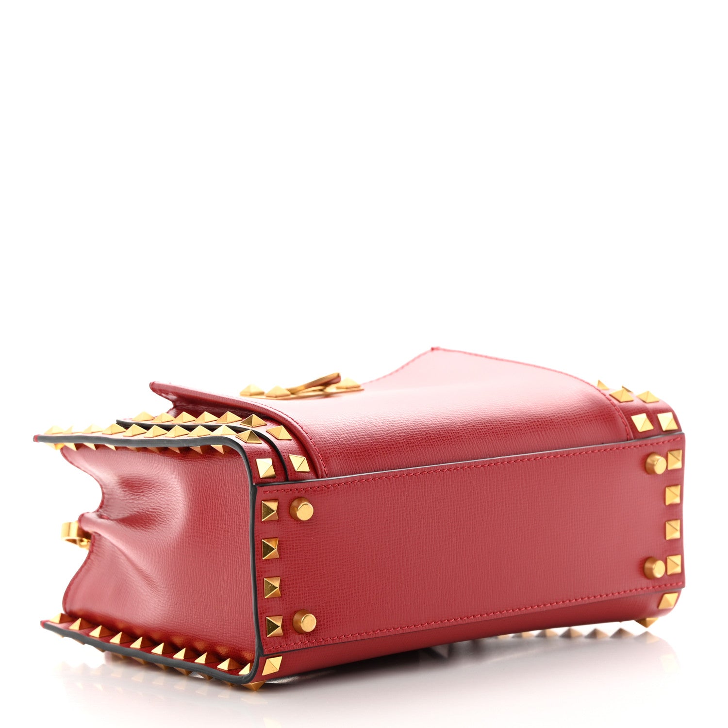 Valentino Garavani Vitello Small Rockstud Alcove Top-Handle Bag Rosso Valentino 4 of 12