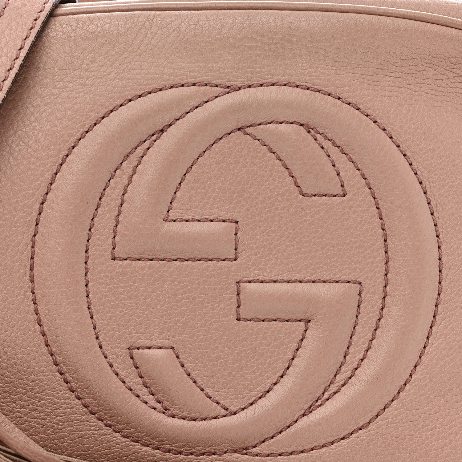 Gucci Pebbled Calfskin Small Soho Disco Bag Camelia 8 of 13