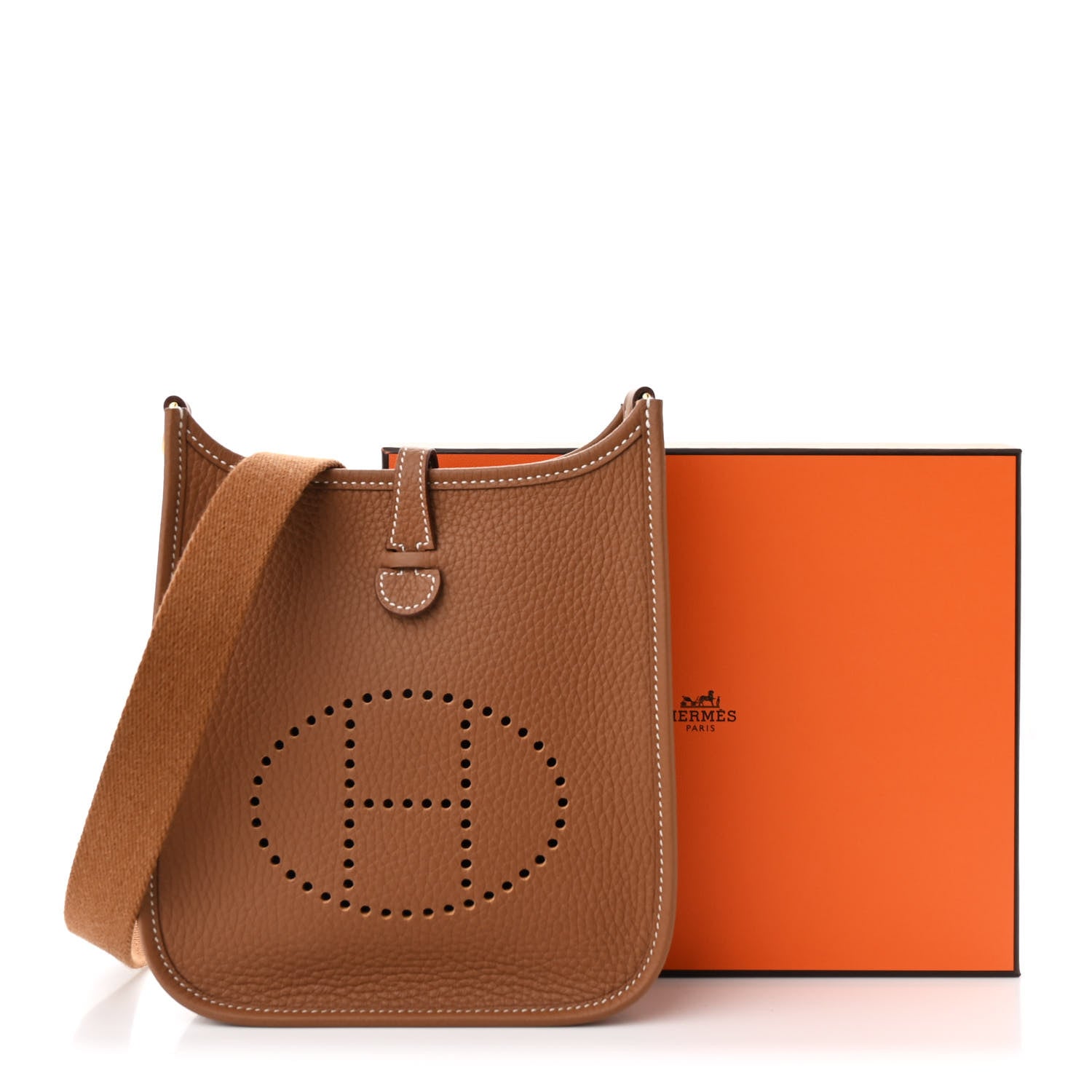 Hermes Taurillon Clemence Evelyne TPM Gold 11 of 11