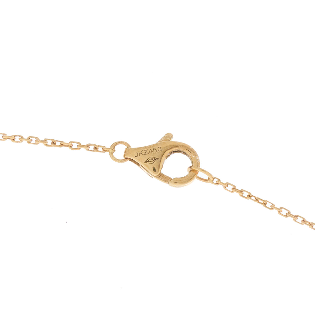 18K Yellow Gold Diamond Mother of Pearl XS Amulette de Cartier Pendant Necklace