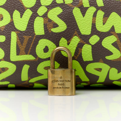 Louis Vuitton Monogram Graffiti Speedy 30 Green 9 of 15
