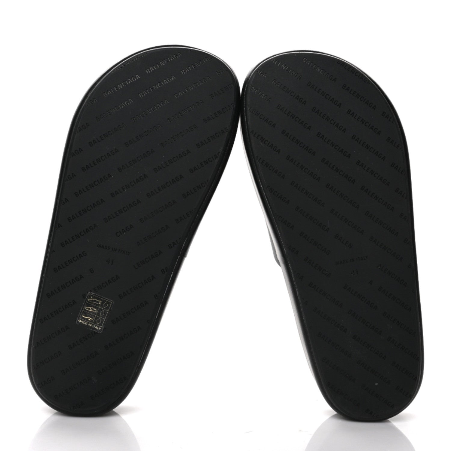 Balenciaga Smooth Nappa Logo Rise Platform Sandals 41 Black White 6 of 7