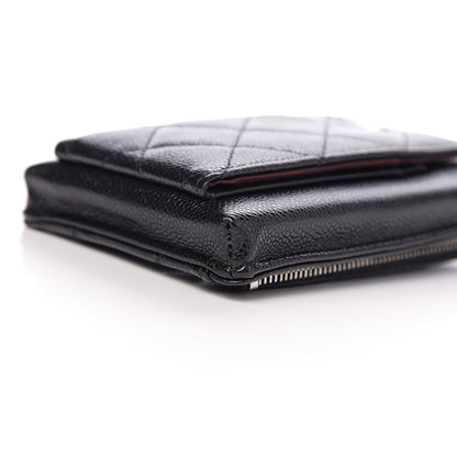 Chanel Caviar Quilted Zip Phone Case Black 6 of 7