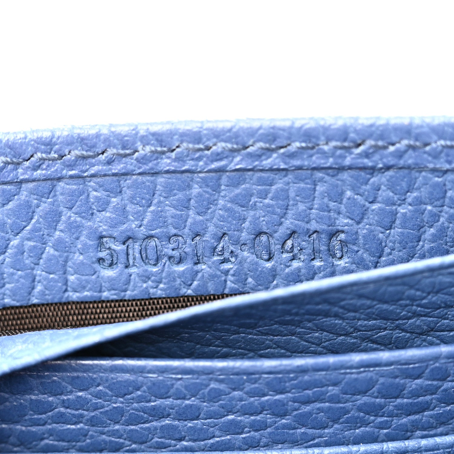 Gucci Dollar Calfskin Interlocking G Chain Wallet Caspian 7 of 11
