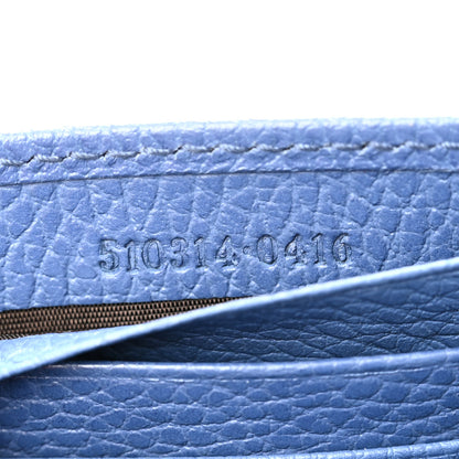 Gucci Dollar Calfskin Interlocking G Chain Wallet Caspian 7 of 11