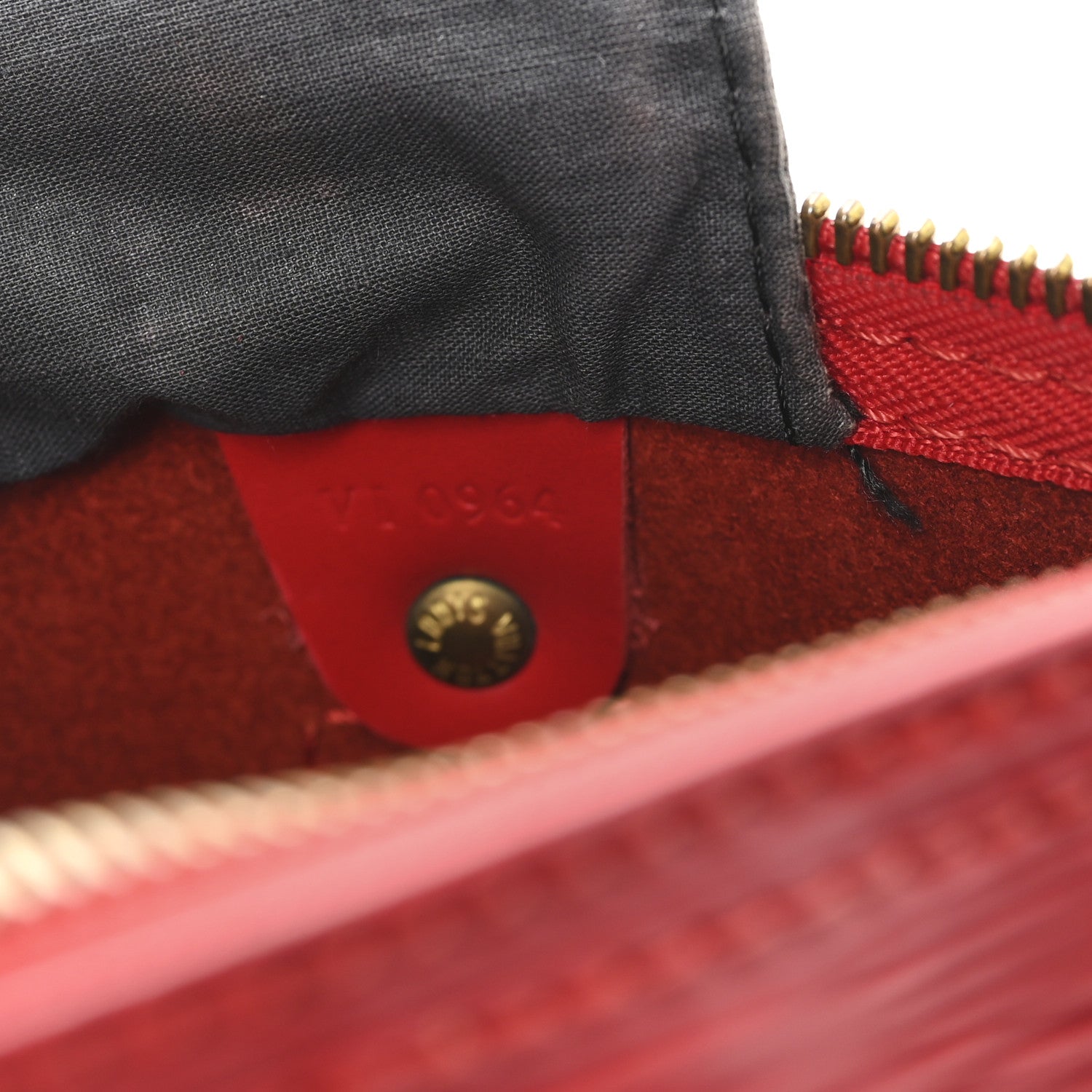 Louis Vuitton Epi Speedy 30 Castillan Red 7 of 10