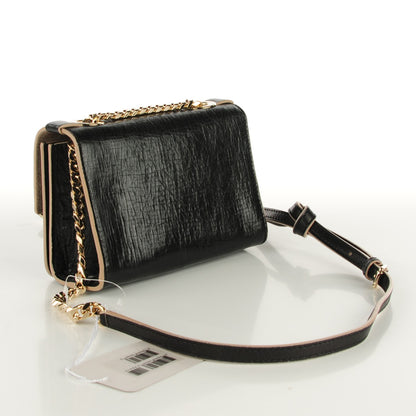 Jimmy Choo Washed Crinkled Calfskin Mini Rebel Crossbody Bag Black 3 of 7