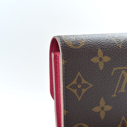 Louis Vuitton Monogram Bloom Flower Emilie Wallet 10 of 12