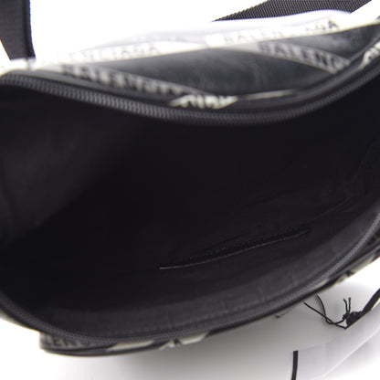 Balenciaga Smooth Calfskin Losange Monogram Explorer Belt Bag Black Grey 4 of 9