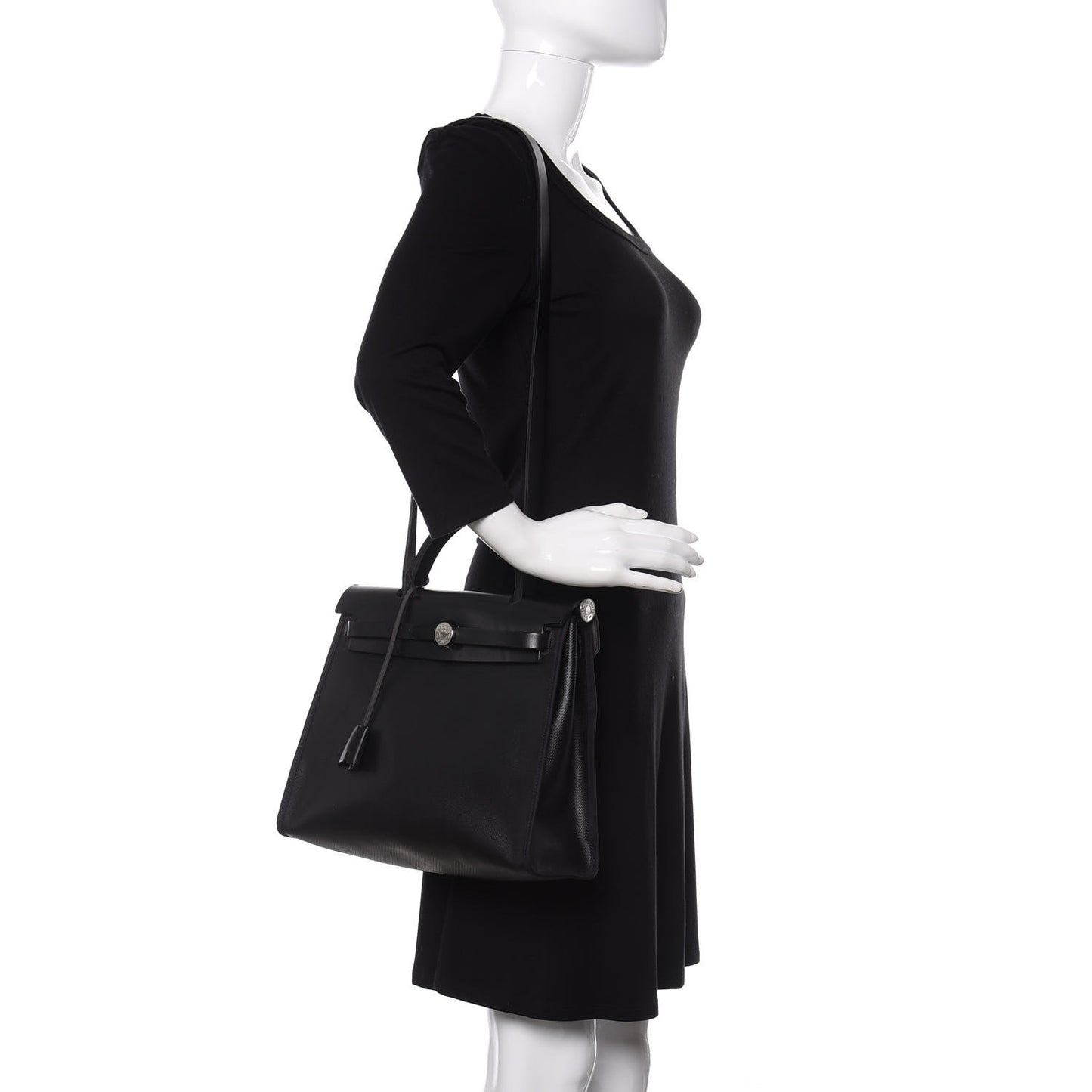 Toile H Berline Vache Hunter Herbag Zip PM 31 Black Ecru