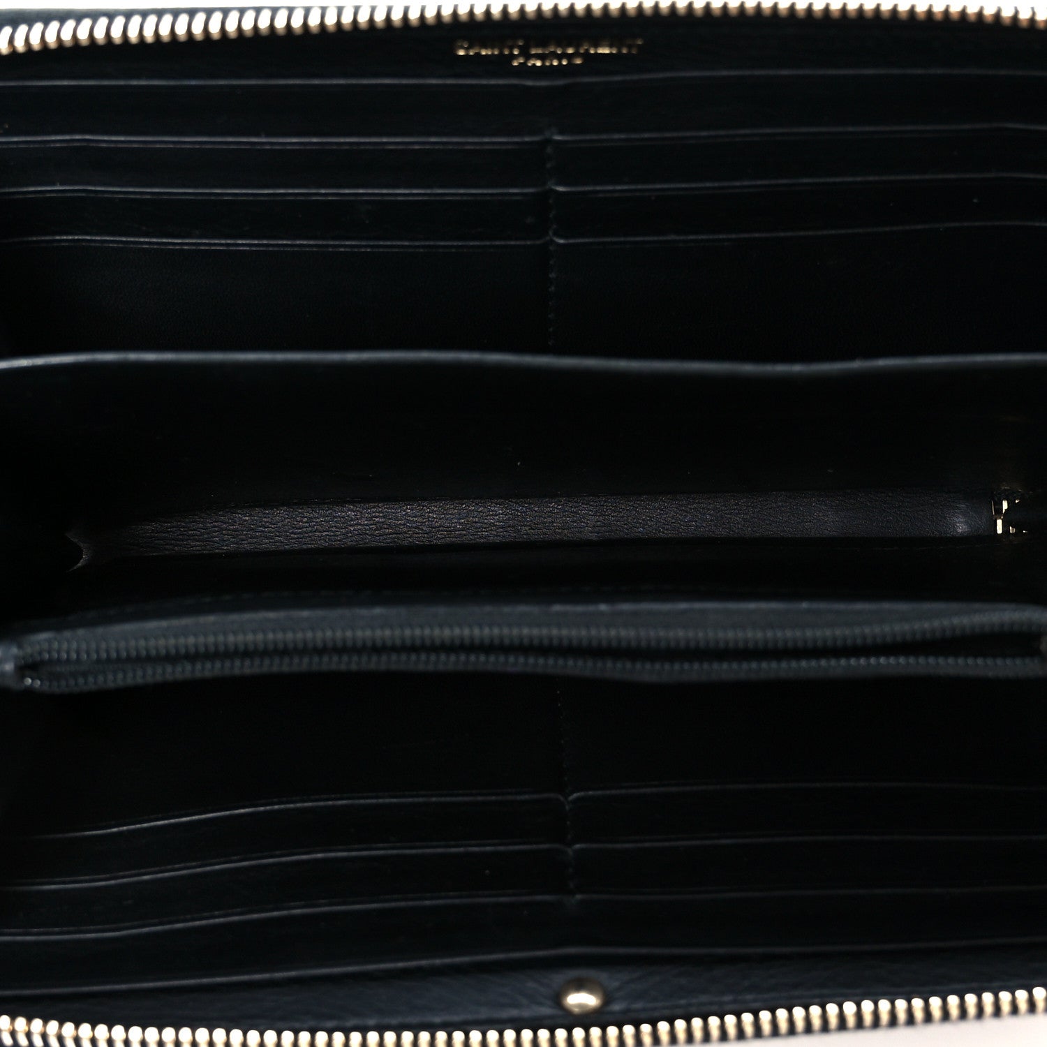 Saint Laurent Calfskin Classic Y Ligne Zip Around Wallet Black 10 of 16