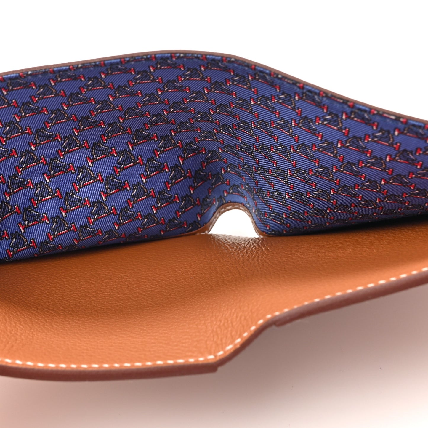 Evercolor Citizen Twill Compact Wallet Gold Bleu De France Bleu Saphir
