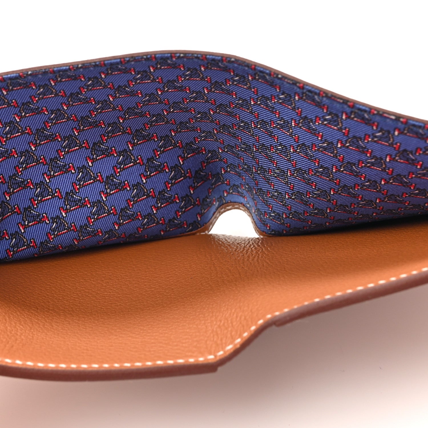 Hermes Evercolor Citizen Twill Compact Wallet Gold Bleu De France Bleu Saphir 6 of 9