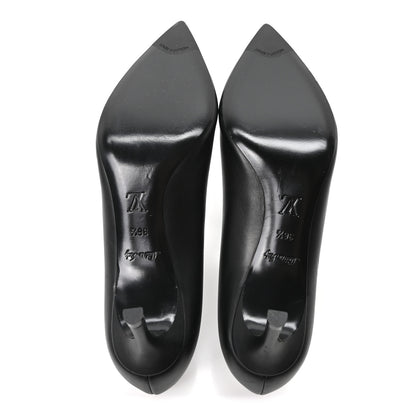 Louis Vuitton Calfskin Cherie Pumps 37.5 Black 6 of 10