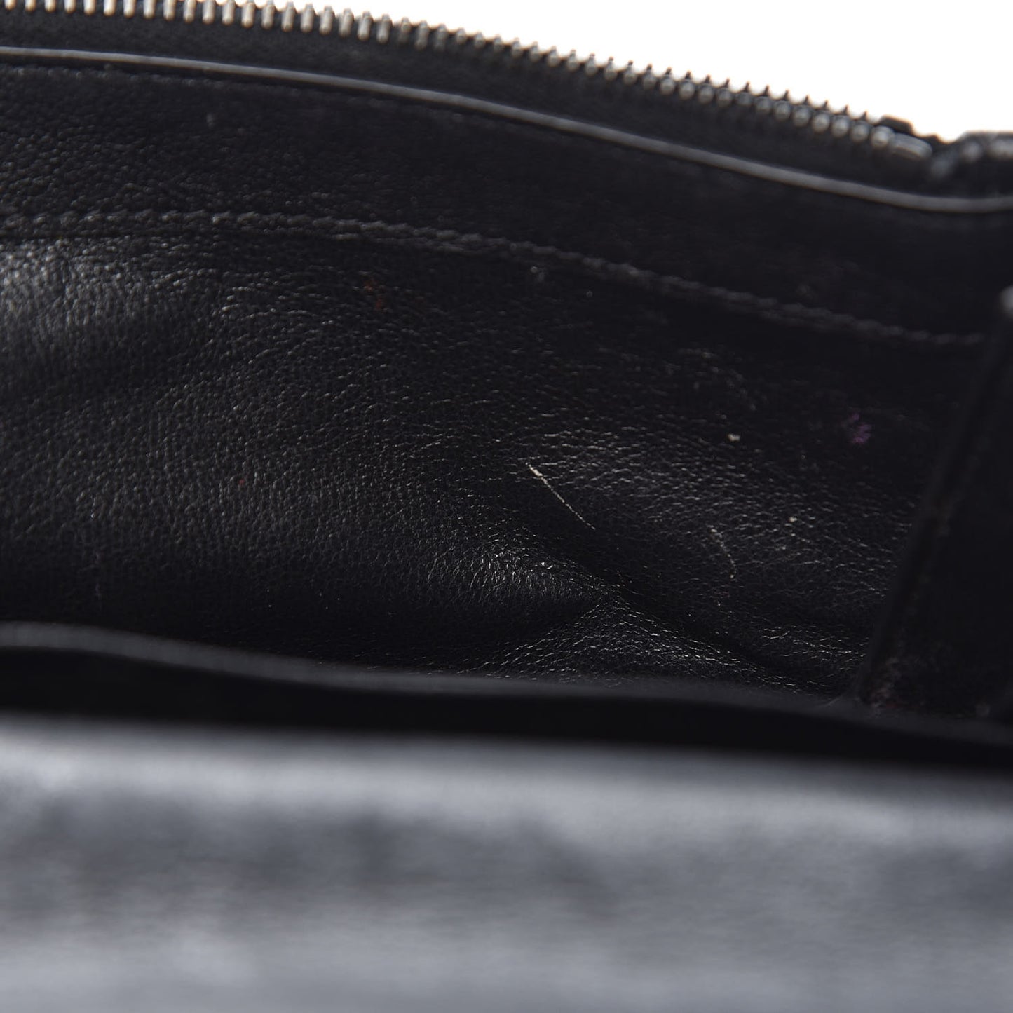 Sheepskin Matelasse Monogram Rider Poncho Wallet on Chain Black