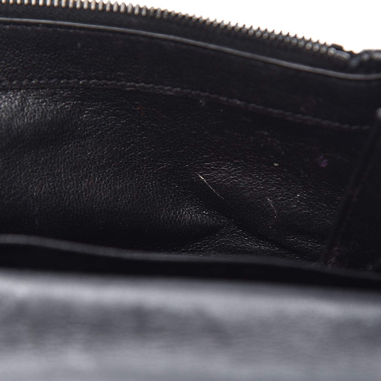Saint Laurent Sheepskin Matelasse Monogram Rider Poncho Wallet on Chain Black 9 of 12