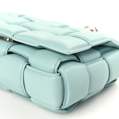 Bottega Veneta Lambskin Maxi Intreccio Padded Chain Cassette Crossbody Bag Spearmint 9 of 9