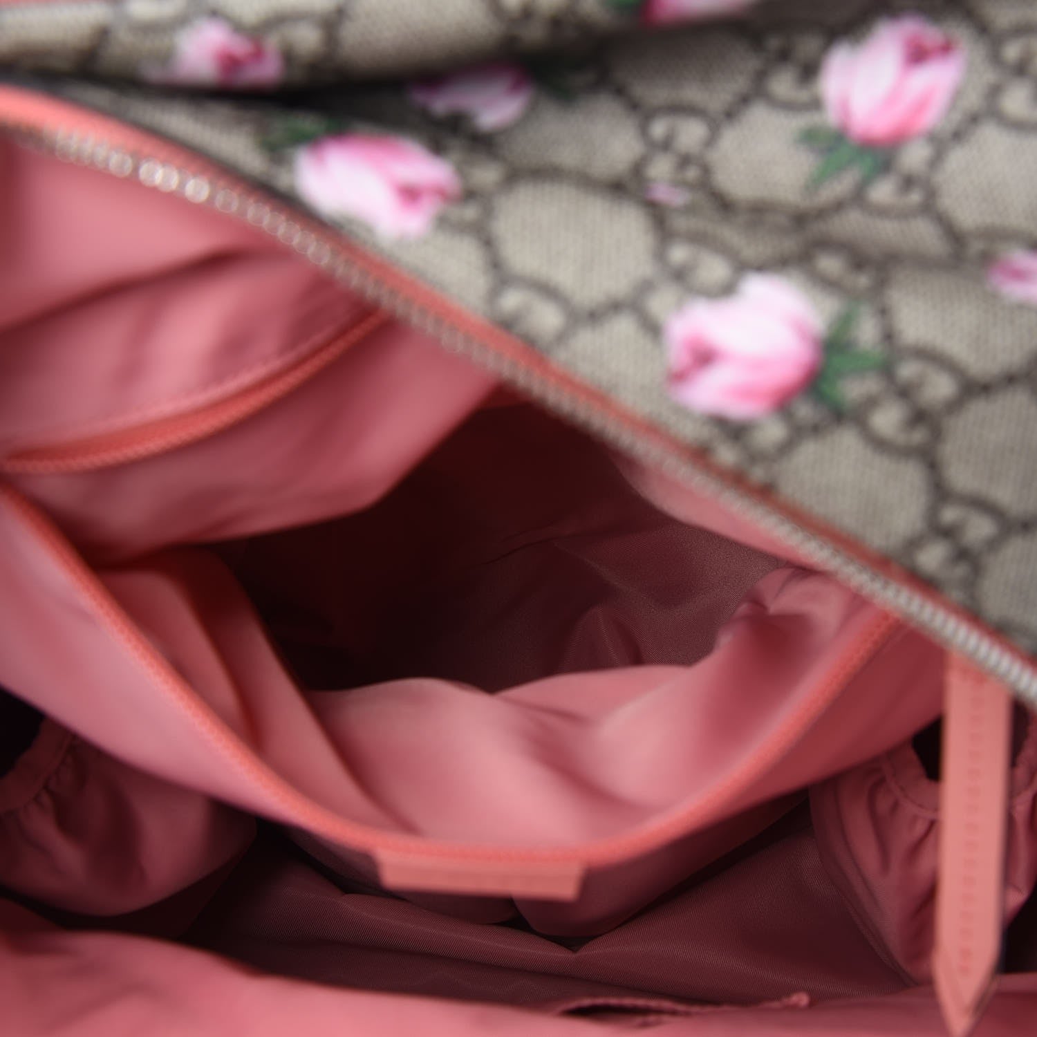 Gucci GG Supreme Monogram Rose Backpack Diaper Bag Pink 8 of 9