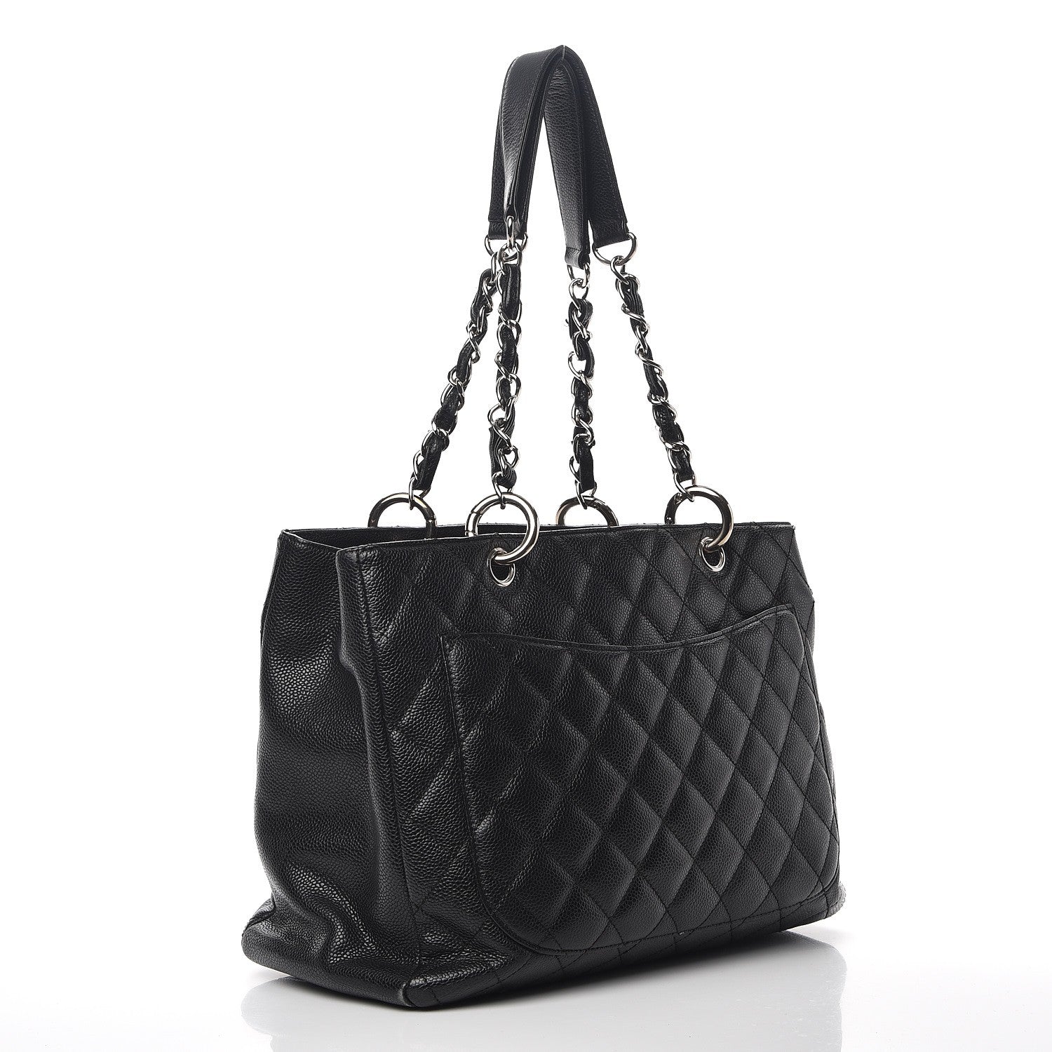 Chanel Caviar Quilted Grand Shopping Tote GST Black 3 of 15