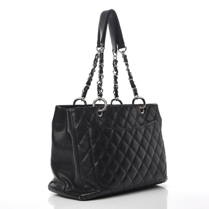 Chanel Caviar Quilted Grand Shopping Tote GST Black 3 of 15