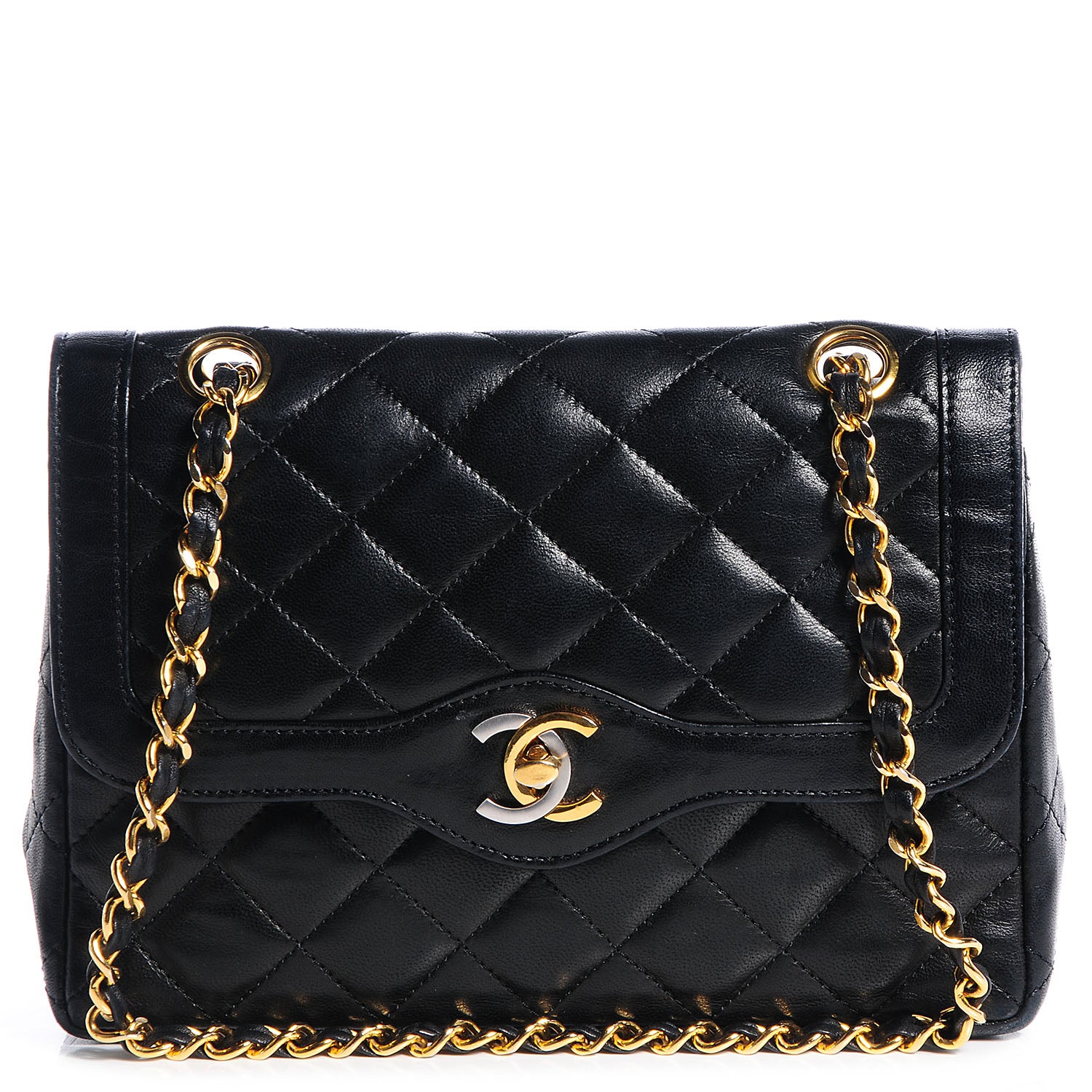 Chanel Lambskin Small Double Flap Black 1 of 9