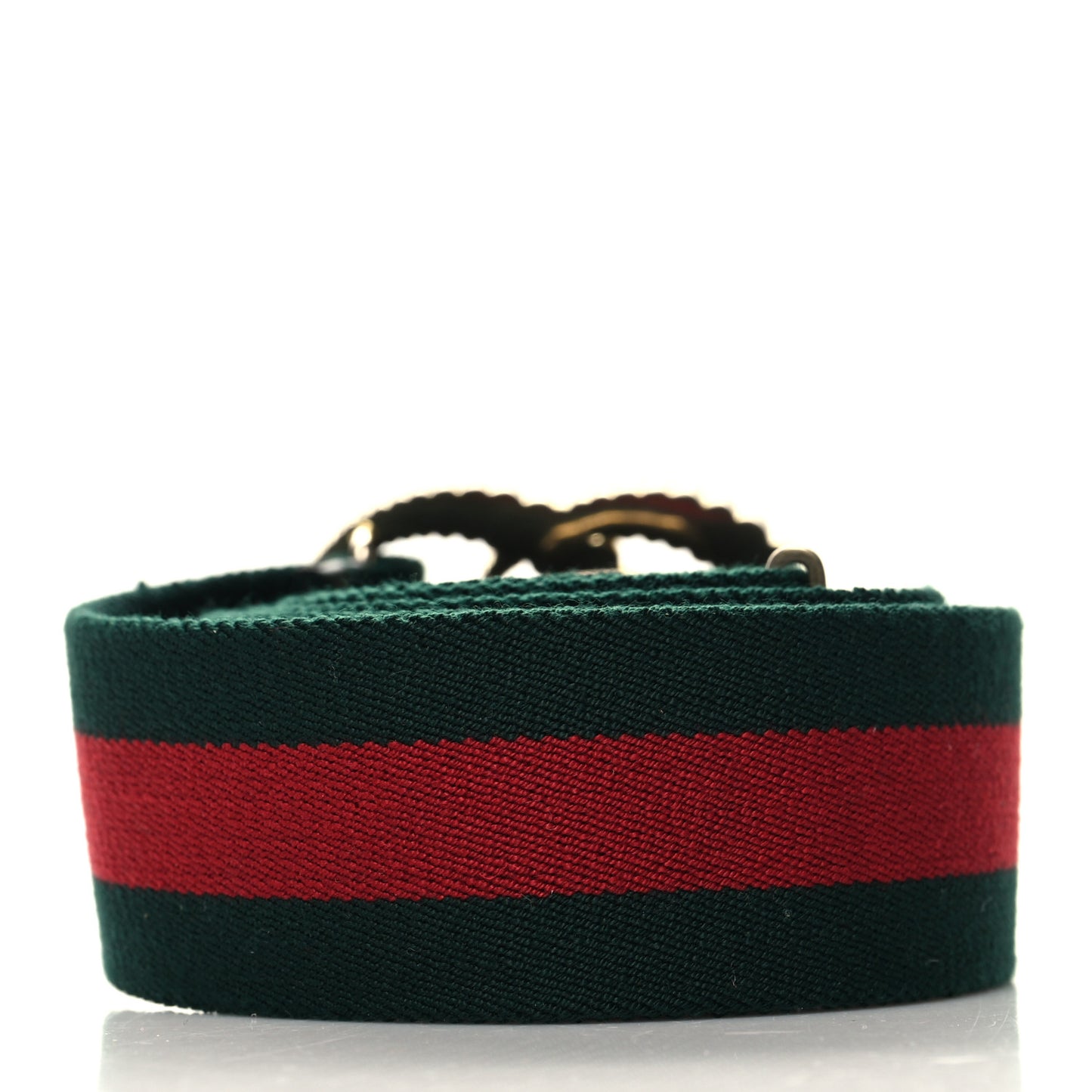 Canvas Torchon Double G Web Belt 100 40 Verde