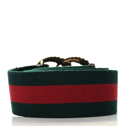 Gucci Canvas Torchon Double G Web Belt 100 40 Verde 2 of 3