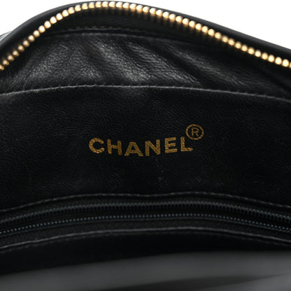 Chanel Patent Quilted CC Camera Case Black 6 of 14