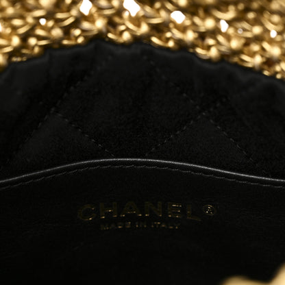 Chanel Metallic Calfskin Macrame Mini Chanel 22 Gold 6 of 10