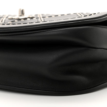 Chanel Calfskin Coco Eyelets Small Flap Bag Black 8 of 14