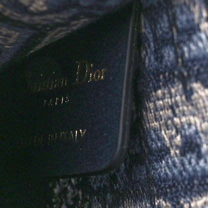 Christian Dior Oblique Mini Book Tote Blue Multicolor 6 of 11