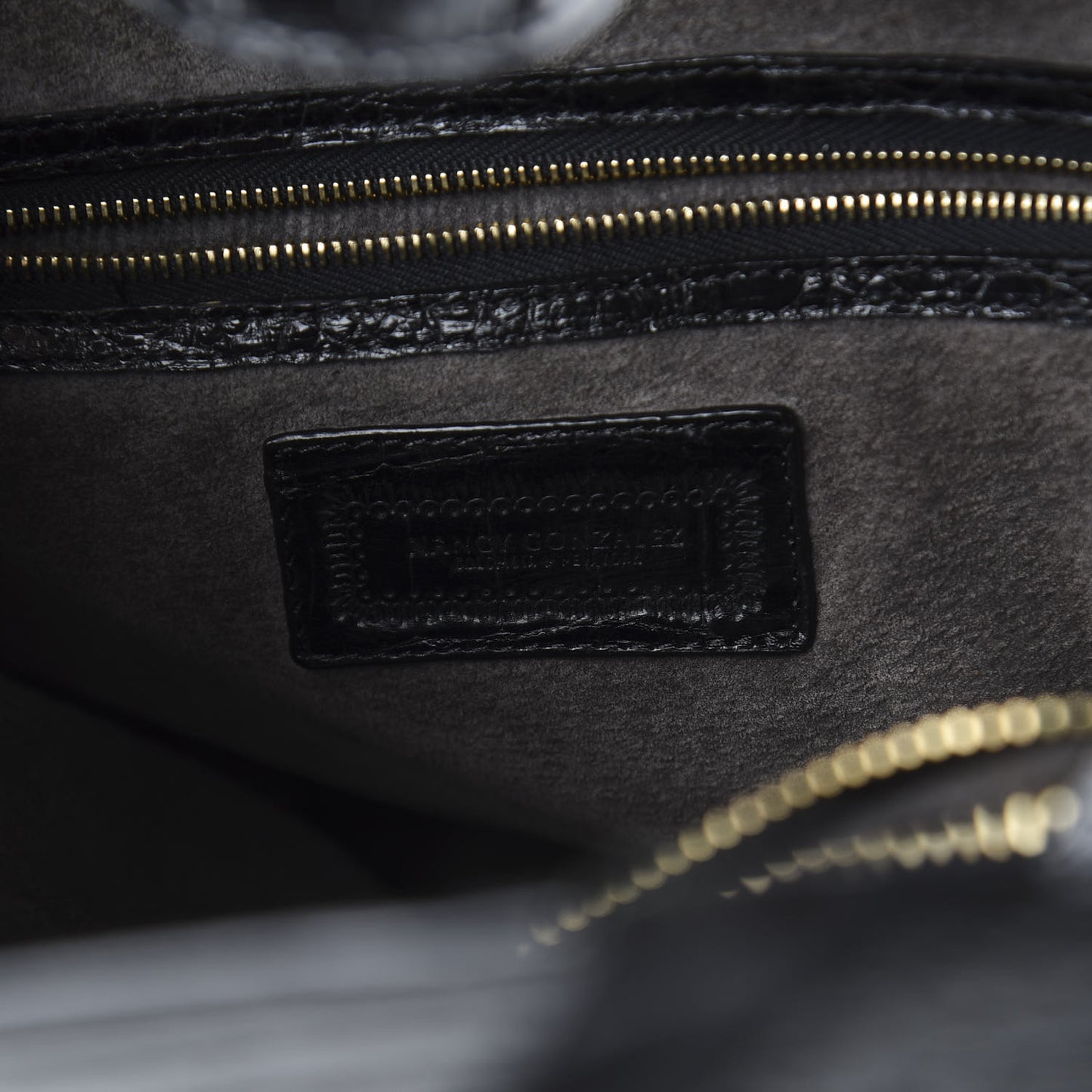 Crocodile Tote Black
