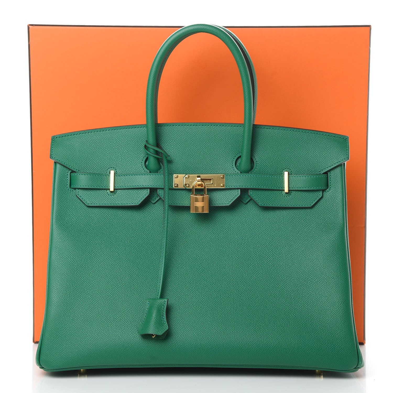 Hermes Epsom Birkin 35 Vert Vertigo 14 of 16